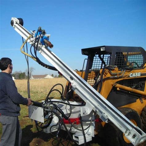 skid steer core drill attachment|skid steer mounted drill rig.